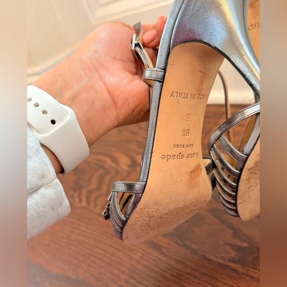 Kate Spade silver stone  Heels size 8.5 - Picture 5 of 6